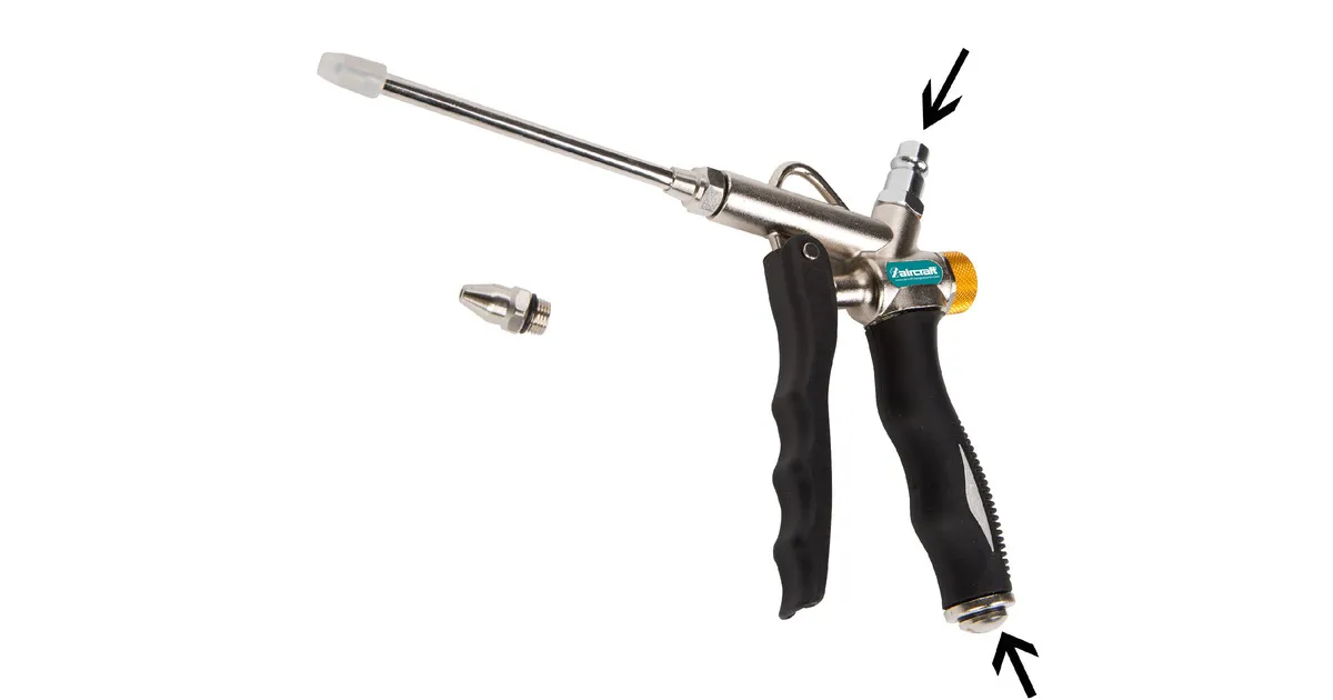 Blaaspistool Pro met twee aanslutiingen Aircraft