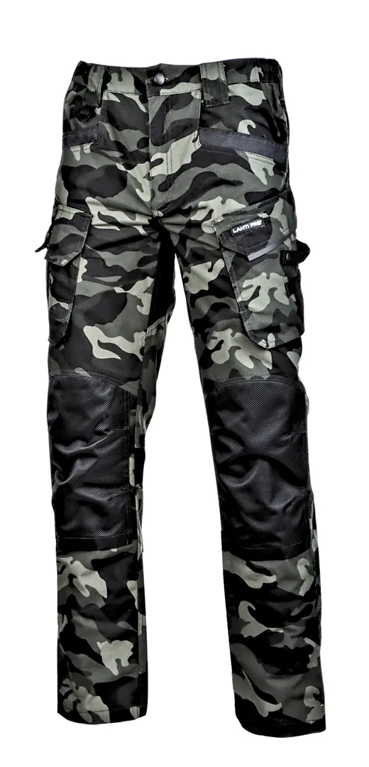 Camouflage werkbroek met versterkingen, 3XL Lahti Pro L4051906