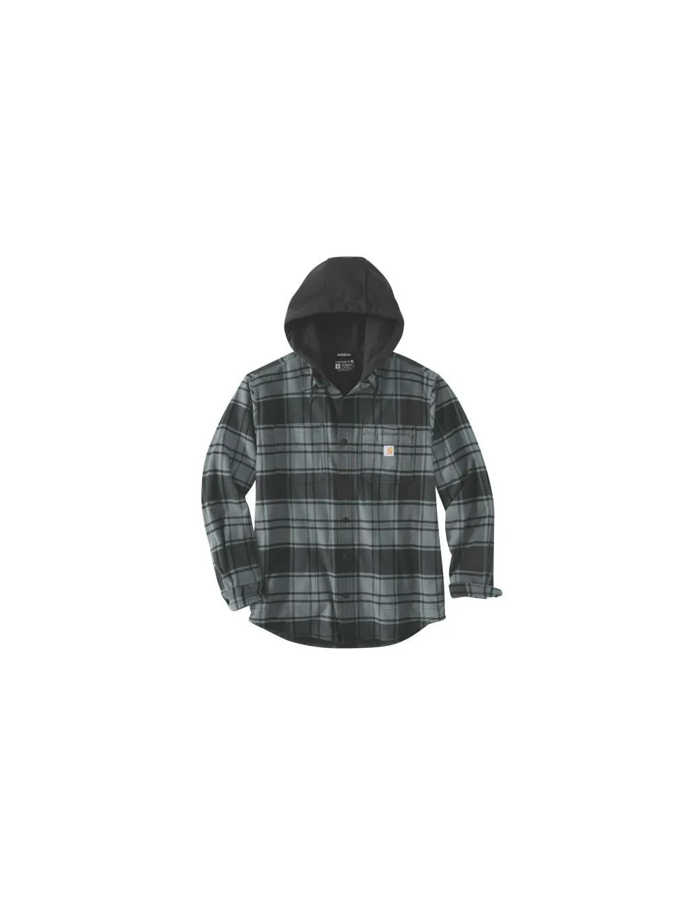 MET FLEECE GEVOERDE GERUITE SHIRTJACK MET CAPUCHON UIT HET CARHARTT VEST ASSORTIMENT
