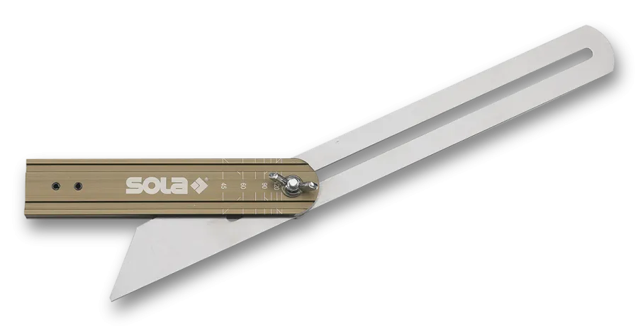 Sola Zweihaak 250 mm ALU  brons geann.  been met gradenaanduiding
