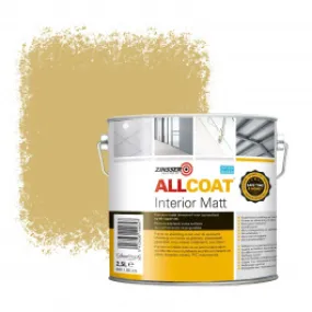 Zinsser Allcoat Interior Muurverf RAL 1002 Zandgeel - 2,5 liter