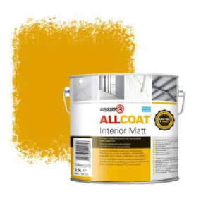 Zinsser Allcoat Interior Muurverf RAL 1006 Maisgeel - 2,5 liter