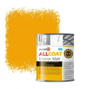 Zinsser Allcoat Interior Muurverf RAL 1037 Zonnegeel - 1 liter
