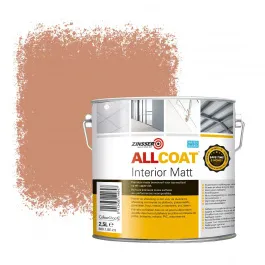 ZINSSER ALLCOAT INTERIOR MUURVERF RAL 3012 BEIGEROOD  2,5 LITER