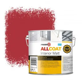 ZINSSER ALLCOAT INTERIOR MUURVERF RAL 3031 ORIëNTROOD  2,5 LITER