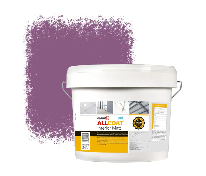 ZINSSER ALLCOAT INTERIOR MUURVERF RAL 4001 ROODLILA  10 LITER