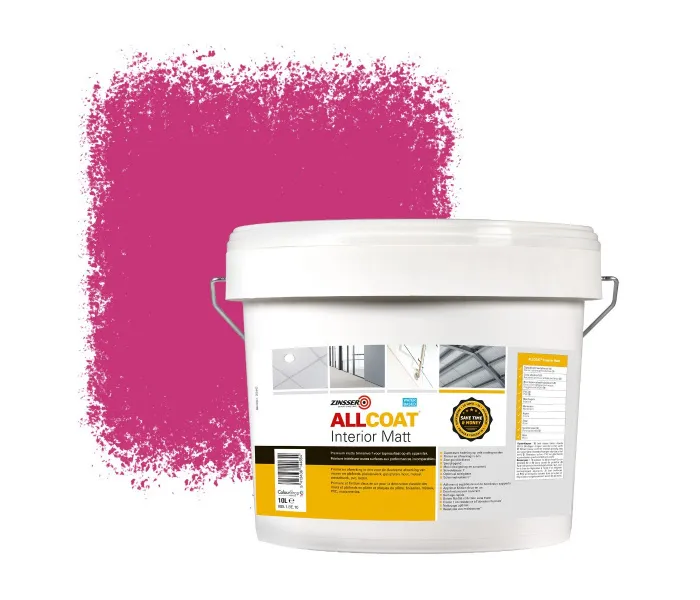 ZINSSER ALLCOAT INTERIOR MUURVERF RAL 4010 TéLEMAGENTA  10 LITER