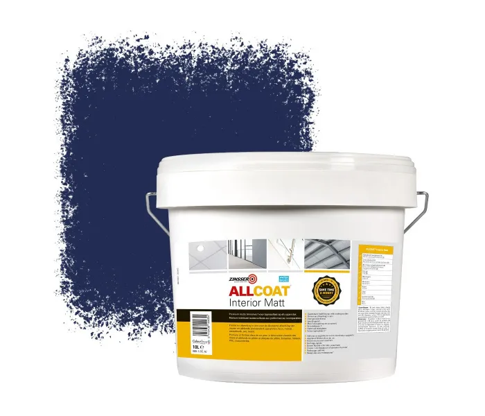 ZINSSER ALLCOAT INTERIOR MUURVERF RAL 5013 KOBALTBLAUW  10 LITER