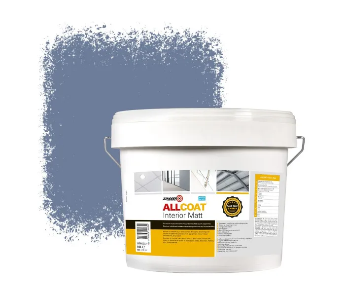 ZINSSER ALLCOAT INTERIOR MUURVERF RAL 5014 DUIVENBLAUW  10 LITER