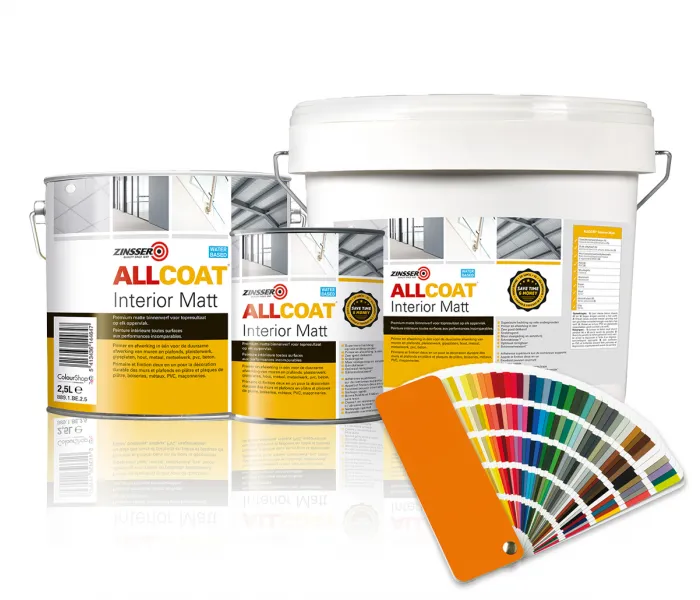 ZINSSER ALLCOAT INTERIOR MUURVERF RAL 5017 VERKEERSBLAUW  1 LITER
