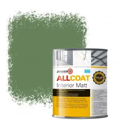 ZINSSER ALLCOAT INTERIOR MUURVERF RAL 6011 RESEDAGROEN  1 LITER