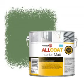 Zinsser Allcoat Interior Muurverf RAL 6011 Resedagroen - 2,5 liter