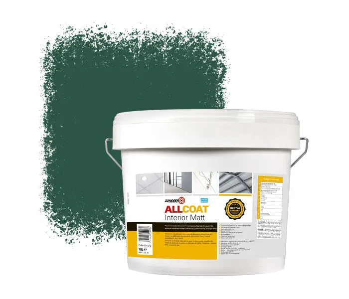 ZINSSER ALLCOAT INTERIOR MUURVERF RAL 6028 DENINGROEN  10 LITER