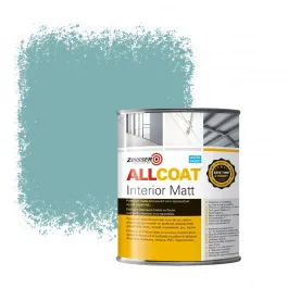 ZINSSER ALLCOAT INTERIOR MUURVERF RAL 6034 PASTELTURKOOIS  1 LITER