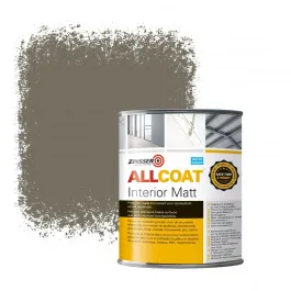 ZINSSER ALLCOAT INTERIOR MUURVERF RAL 7006 BEIGEGRIJS  1 LITER