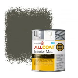 ZINSSER ALLCOAT INTERIOR MUURVERF RAL 7013 BRUINGRIJS  1 LITER