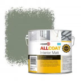 Zinsser Allcoat Interior Muurverf RAL 7033 Cementgrijs - 2,5 liter
