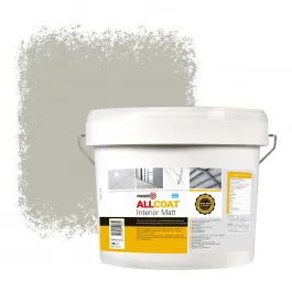 ZINSSER ALLCOAT INTERIOR MUURVERF RAL 7044 ZIJDEGRIJS  10 LITER