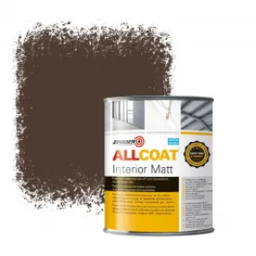 Zinsser Allcoat Interior Muurverf RAL 8028 Terrabruin - 1 liter